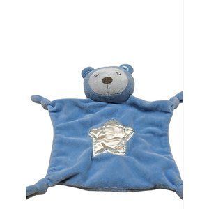 Blue Bear Knotted Lovey Security Blanket Star Stepping Stones Stuffed Animal toy